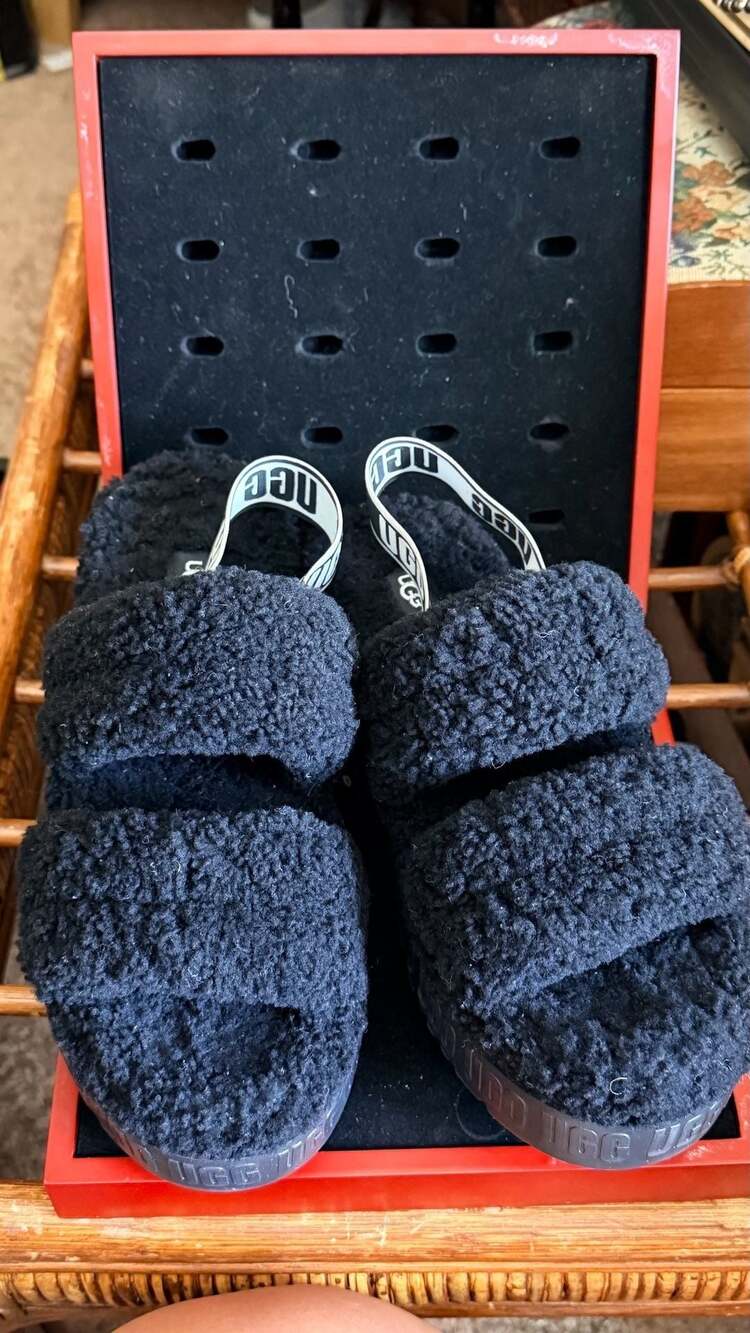 UGG Oh Fluffita Sheepskin Platform Slides